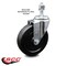 Service Caster 5 Inch Soft Rubber Wheel Swivel 12mm Threaded Stem Caster SCC-TS20S514-SRS-M1215 - alternate 3